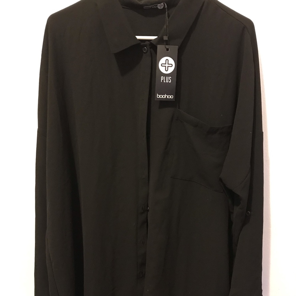 Boohoo Plus Collar Dress